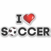 サッカーが大好き シール (正面)