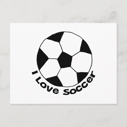 サッカーが大好き ポストカード (正面)