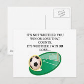 サッカーが大好き ポストカード (正面/裏面)