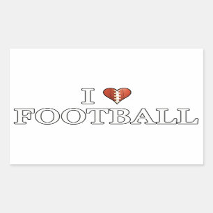 サッカーが大好き 長方形シール
