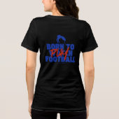 サッカーが好きでたまらない女の子 トライブレンドTシャツ (裏面)