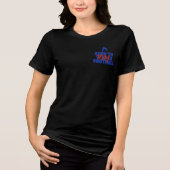 サッカーが好きでたまらない女の子 トライブレンドTシャツ (正面)