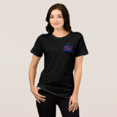 サッカーが好きでたまらない女の子 トライブレンドTシャツ (正面全面)