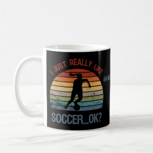 サッカーが好きなんだok?サッカーおもしろいの贈り物 コーヒーマグカップ