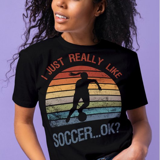 サッカーが好きなんだok?サッカーおもしろいの贈り物 tシャツ