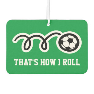 サッカーが好きな人のための車の芳香剤 That's how i roll カーエアーフレッシュナー
