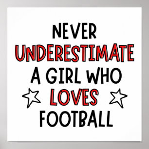 サッカーが好きな女の子を決して甘く見ないで。 ポスター