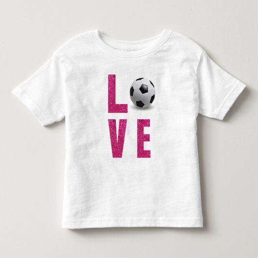 サッカーが好き トドラーTシャツ (正面)