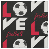 サッカーが好き ファブリック (クローズアップ)
