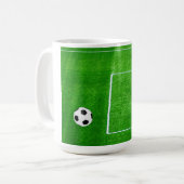 サッカーが好空白のき コーヒーマグカップ (正面左)