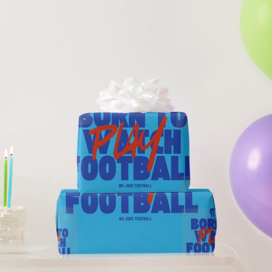 サッカーが生まれ変わる ラッピングペーパー (パーティーギフト)
