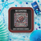 サッカーきらきら光るパーティービッグゲームボウルゲームチケット ペーパープレート (パーティー)