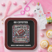 サッカーきらきら光るパーティービッグゲームボウルゲームチケット ペーパープレート (パーティー)