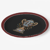 サッカーきらきら光るパーティービッグゲームボウルゲームトロフィー ペーパープレート (アングル)