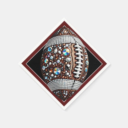 サッカーきらきら光るパーティービッグゲームボウルゲーム スタンダードカクテルナプキン (角)