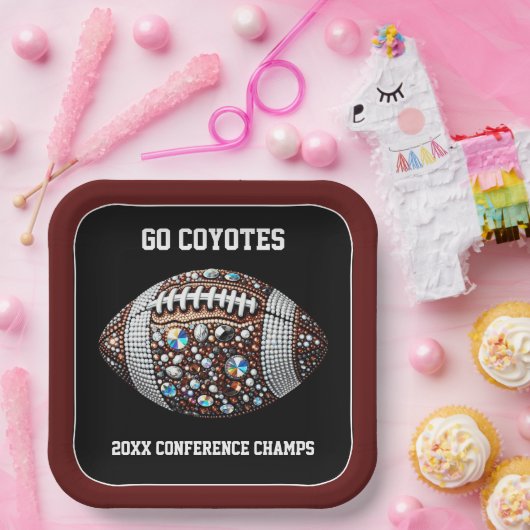 サッカーきらきら光るパーティービッグゲームボウルゲーム ペーパープレート (パーティー)