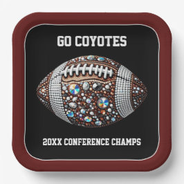 サッカーきらきら光るパーティービッグゲームボウルゲーム ペーパープレート