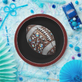 サッカーきらきら光るパーティービッグゲームボウルゲーム ペーパープレート (パーティー)