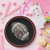 サッカーきらきら光るパーティービッグゲームボウルゲーム ペーパープレート (パーティー)