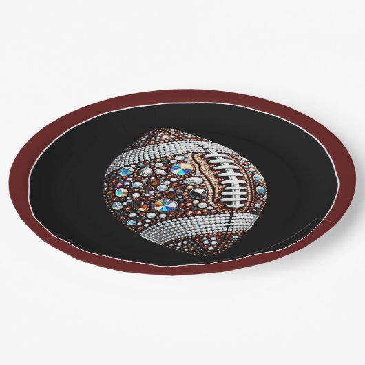 サッカーきらきら光るパーティービッグゲームボウルゲーム ペーパープレート (アングル)