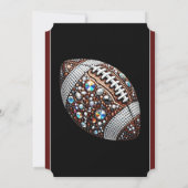 サッカーきらきら光るパーティービッグゲームボウルゲーム 招待状 (裏面)