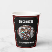 サッカーきらきら光るパーティービッグゲームボウルゲーム 紙コップ (裏面)