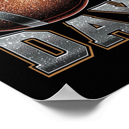 サッカーきらきら光る恋人秋秋ゲームデイサッカー ポスター (角)