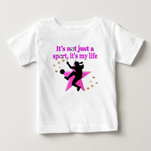 サッカーこそ私のすべてだ ベビーTシャツ (正面)