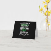 サッカーすごいクールママおもしろい諺母_s日 カード (黄色い花)