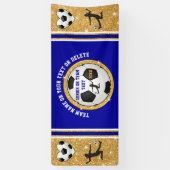 サッカーすごいチームやシニア向けのかわいい女の子の旗 横断幕 (縦)