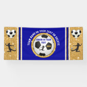 サッカーすごいチームやシニア向けのかわいい女の子の旗 横断幕 (横)