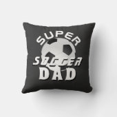 サッカーすごいパパサッカースポーティ父親 クッション (裏面)