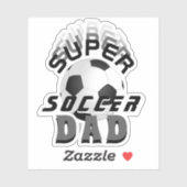 サッカーすごいパパサッカーボールスポーティ父親 シール (シート)