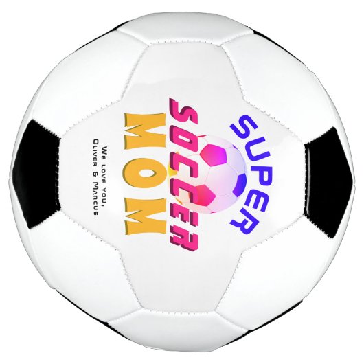 サッカーすごいママサッカースポーツ母の日 サッカーボール (回転)