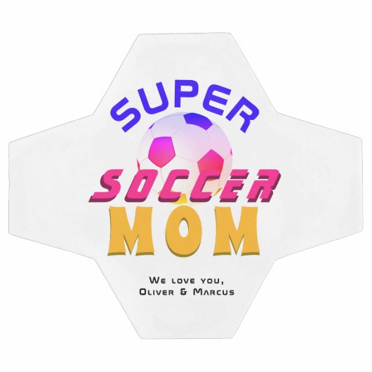 サッカーすごいママサッカースポーツ母の日 サッカーボール (フラット)