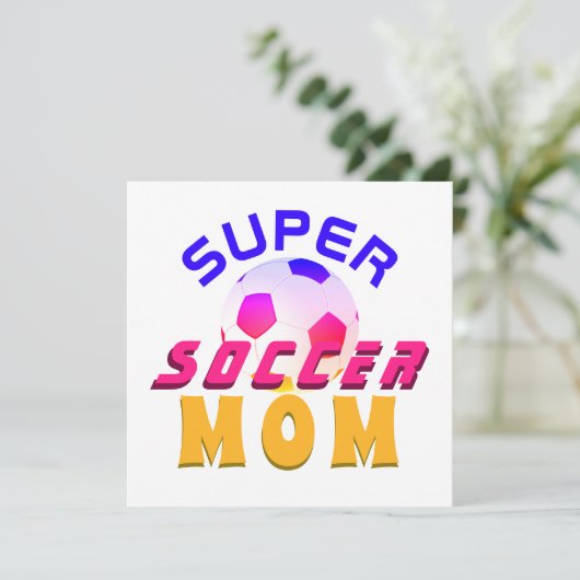 サッカーすごいママサッカースポーティ母のデイカード (スタンド正面)