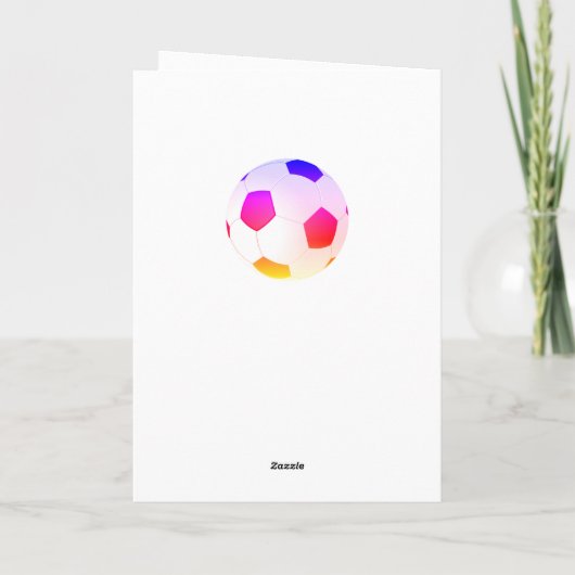 サッカーすごいママサッカースポーティ母の日 カード (裏面)