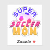 サッカーすごいママサッカーボールカラフルスポーツ シール (シート)