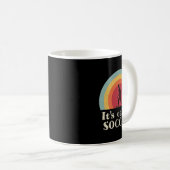 サッカーって言うでしょ おもしろい足 コーヒーマグカップ (正面右)