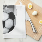 サッカーでスキルウィンクを失う キッチンタオル (四つ折り)