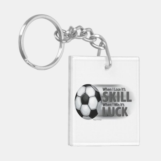 サッカーでスキルウィンクを失う キーホルダー (正面左)