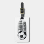 サッカーでスキルウィンクを失う ラゲッジタグ (正面縦)