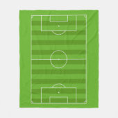 サッカーで個性を表現しよう フリースブランケット (正面)