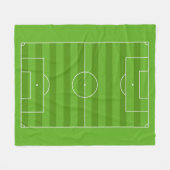 サッカーで個性を表現しよう フリースブランケット (正面(横))