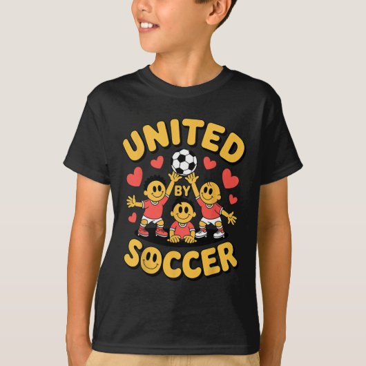 サッカーで繋がる多文化ファン _1 Tシャツ (正面)