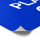 サッカーで遊び続ける Keep Calm Blue ポスター (角)