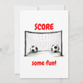 サッカーで遊ぼう！6歳の誕生日パーティー 招待状 (裏面)