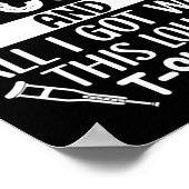 サッカーでACLを痛めた！ACL・膝の手術のユーモア ポスター (角)