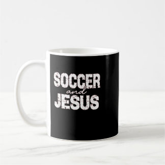 サッカーとイエスのキリスト教の名言 聖書 コーヒーマグカップ