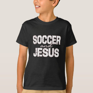 サッカーとイエスのキリスト教の名言 聖書 Tシャツ